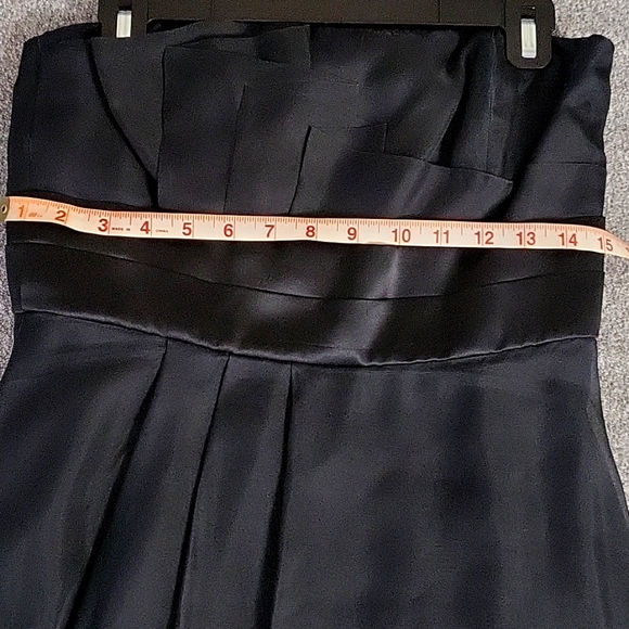 White House Black Market Strapless A-line Sheer Cocktail Dress - Picture 9 of 10